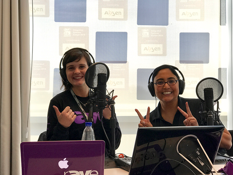 Victoria Barela and Vijita U.G. at ISE 2018 | AVIXA Victoria Barela and Vijita U.G. at ISE 2018 | AVIXA