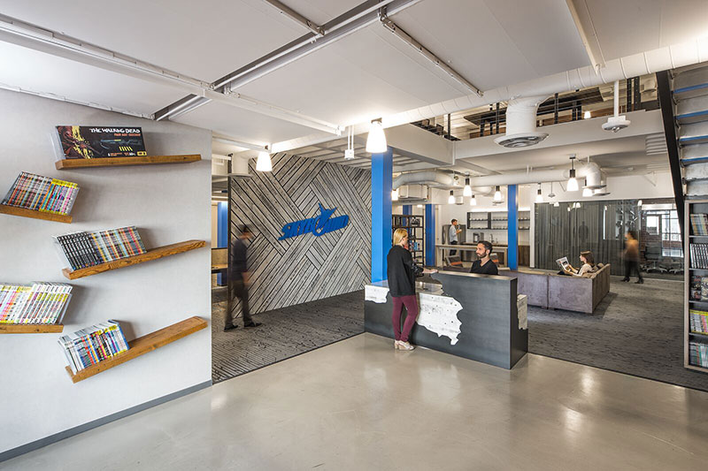 Skybound utilizes design to create motion and energy that match their company and its people | AVIXA Skybound utilizes design to create motion and energy that match their company and its people | AVIXA