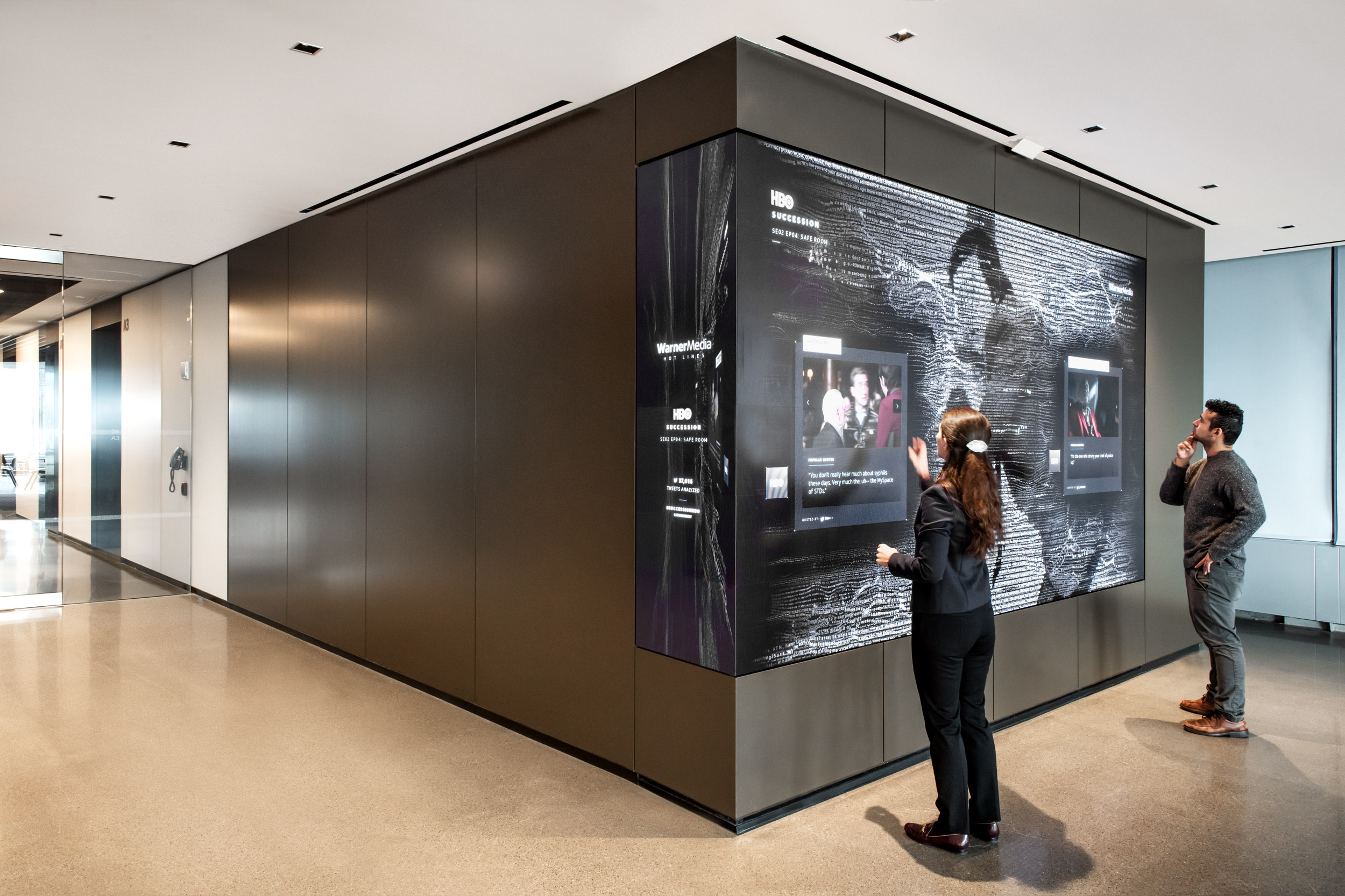 An interactive experience at WarnerMedia's Hudson Yards HQ by ESI Design (Photo credit: Keena Photo) | AVIXA An interactive experience at WarnerMedia's Hudson Yards HQ by ESI Design (Photo credit: Keena Photo) | AVIXA